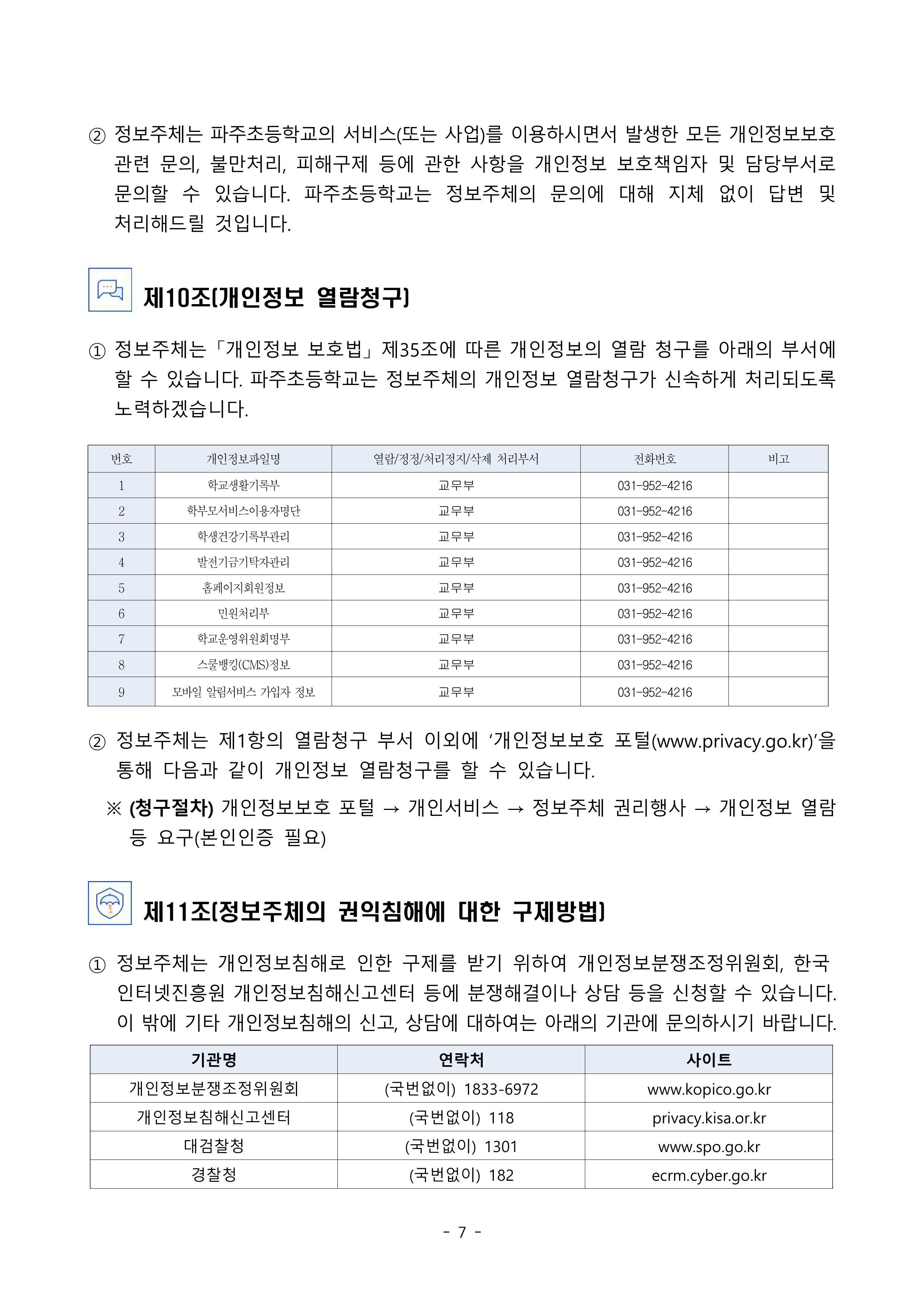 2025 파주초등학교 개인정보 처리방침_7